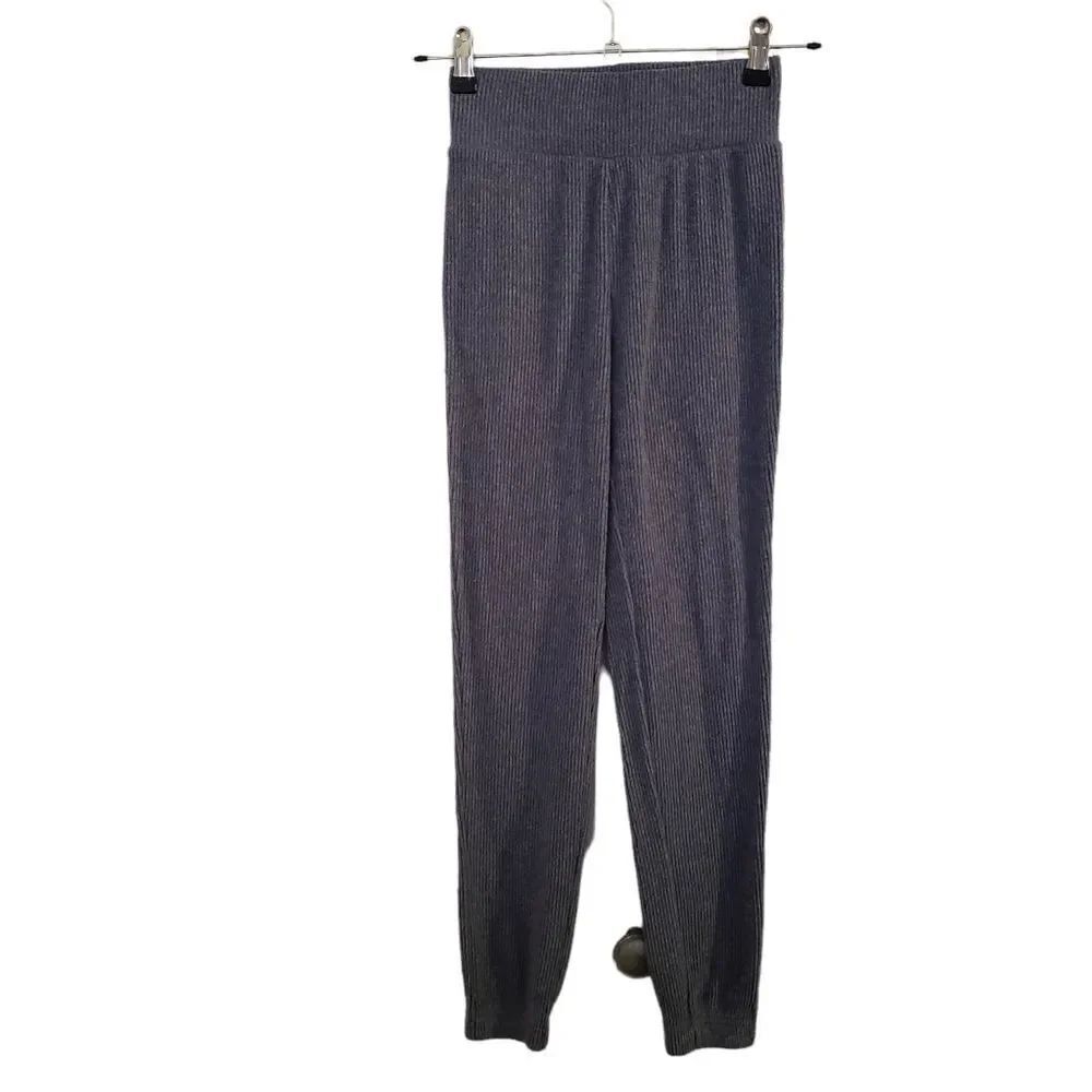 Forever 21 Ribbed Blue/Gray Leggings